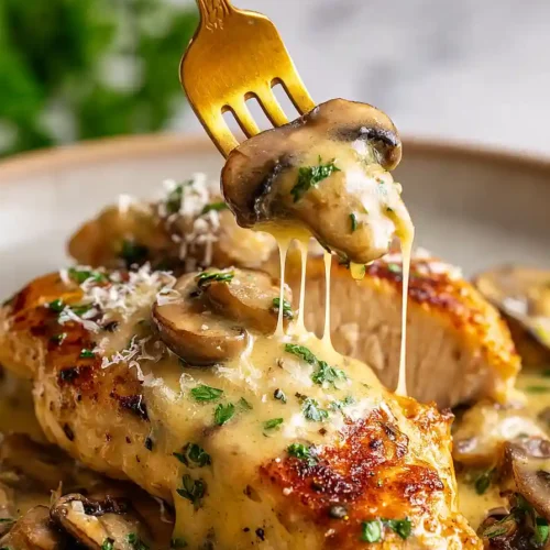 honey mustard chicken with mushrooms