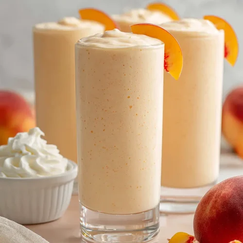 peach milkshake