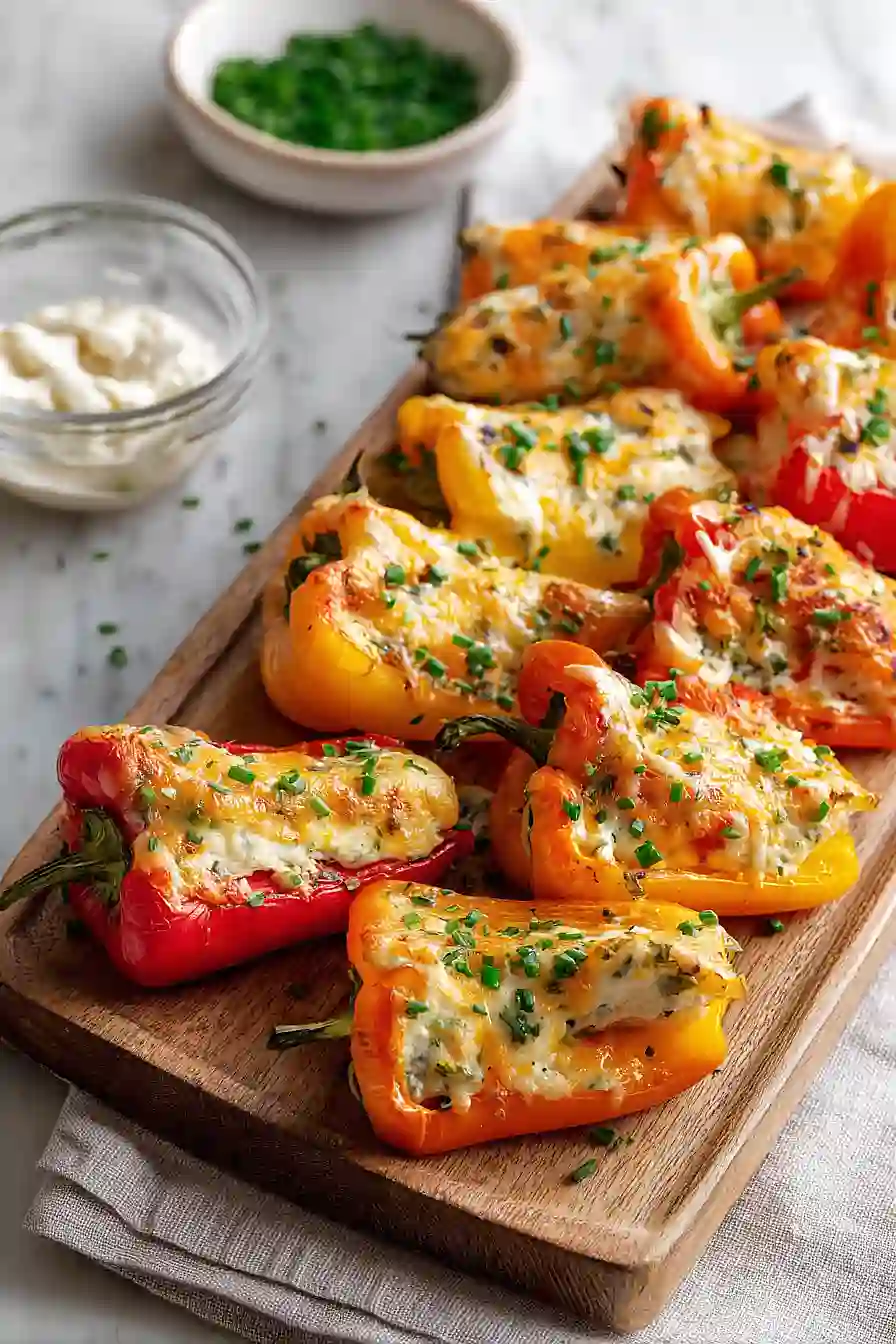 cream cheese stuffed mini peppers
