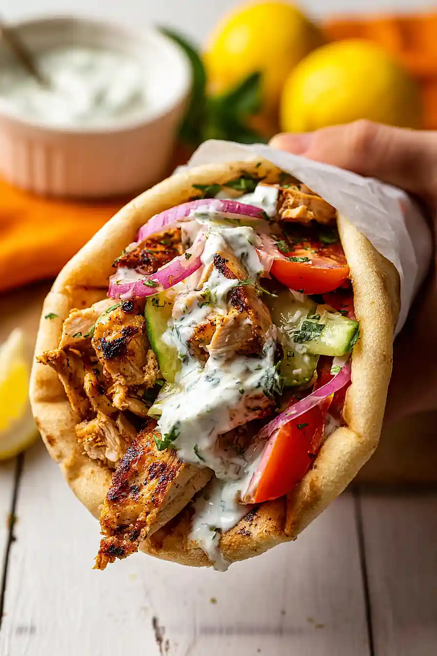 Greek Chicken Gyros