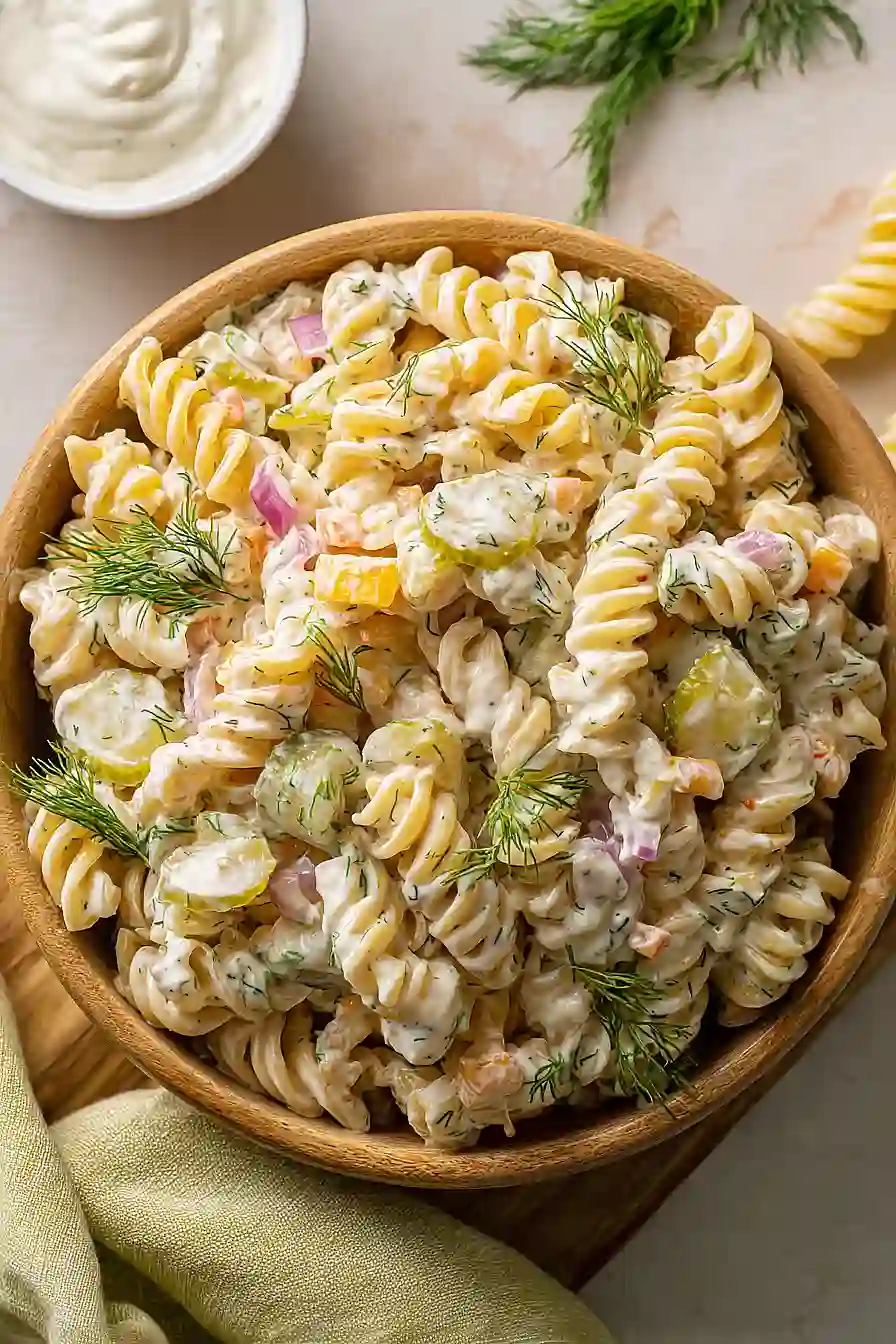 Dill Pickle Pasta Salad