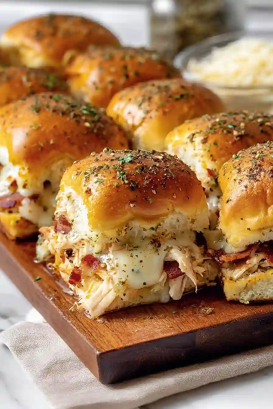 garlic parmesan chicken sliders