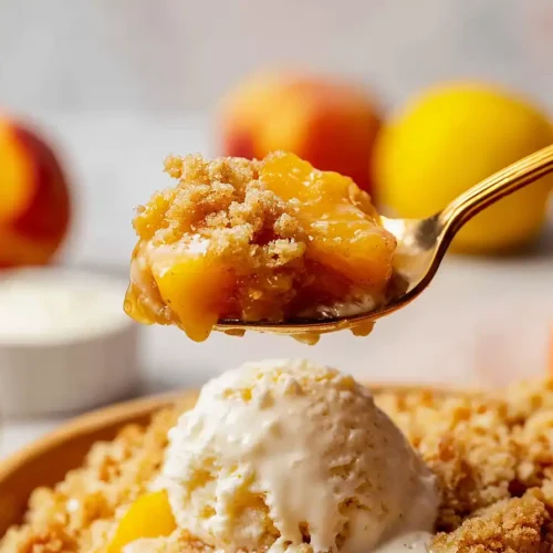 cast iron skillet peach cobbler