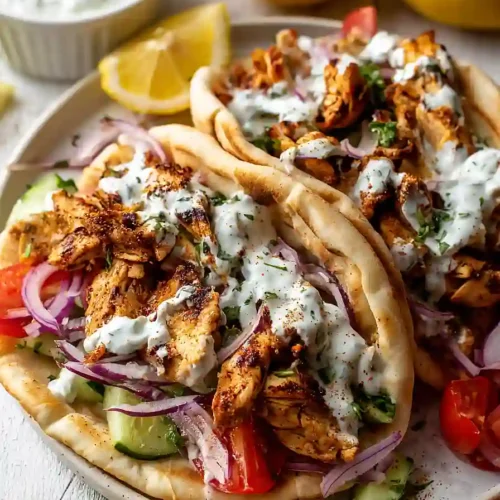 Greek Chicken Gyros