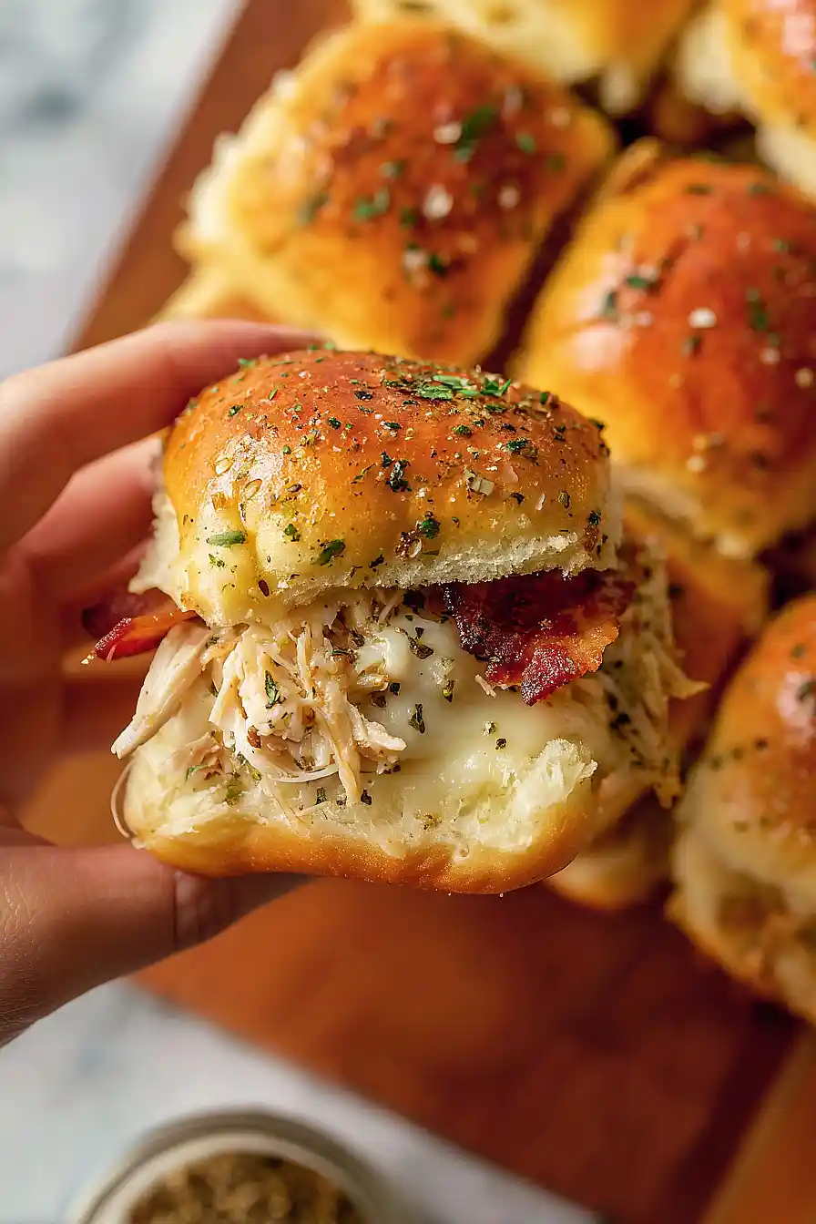 garlic parmesan chicken sliders
