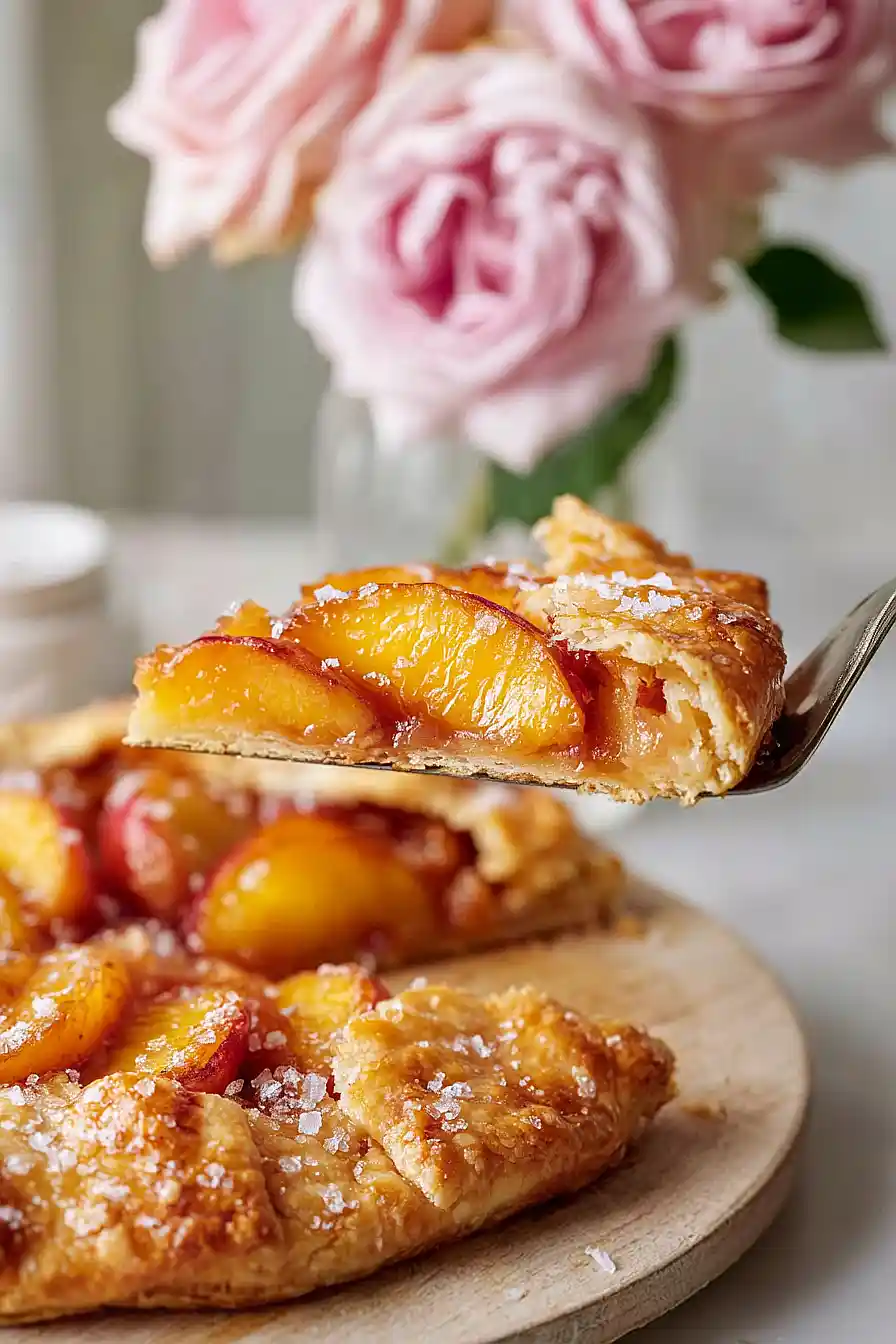 peach galette