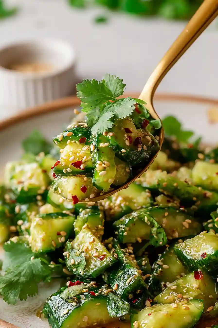 Smashed Cucumber Salad