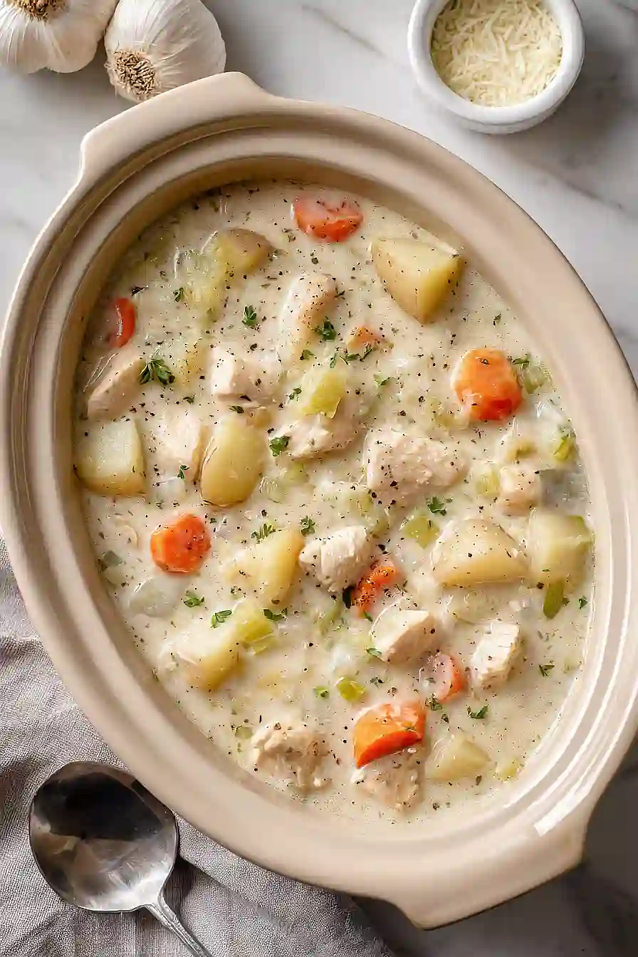 garlic parmesan chicken soup