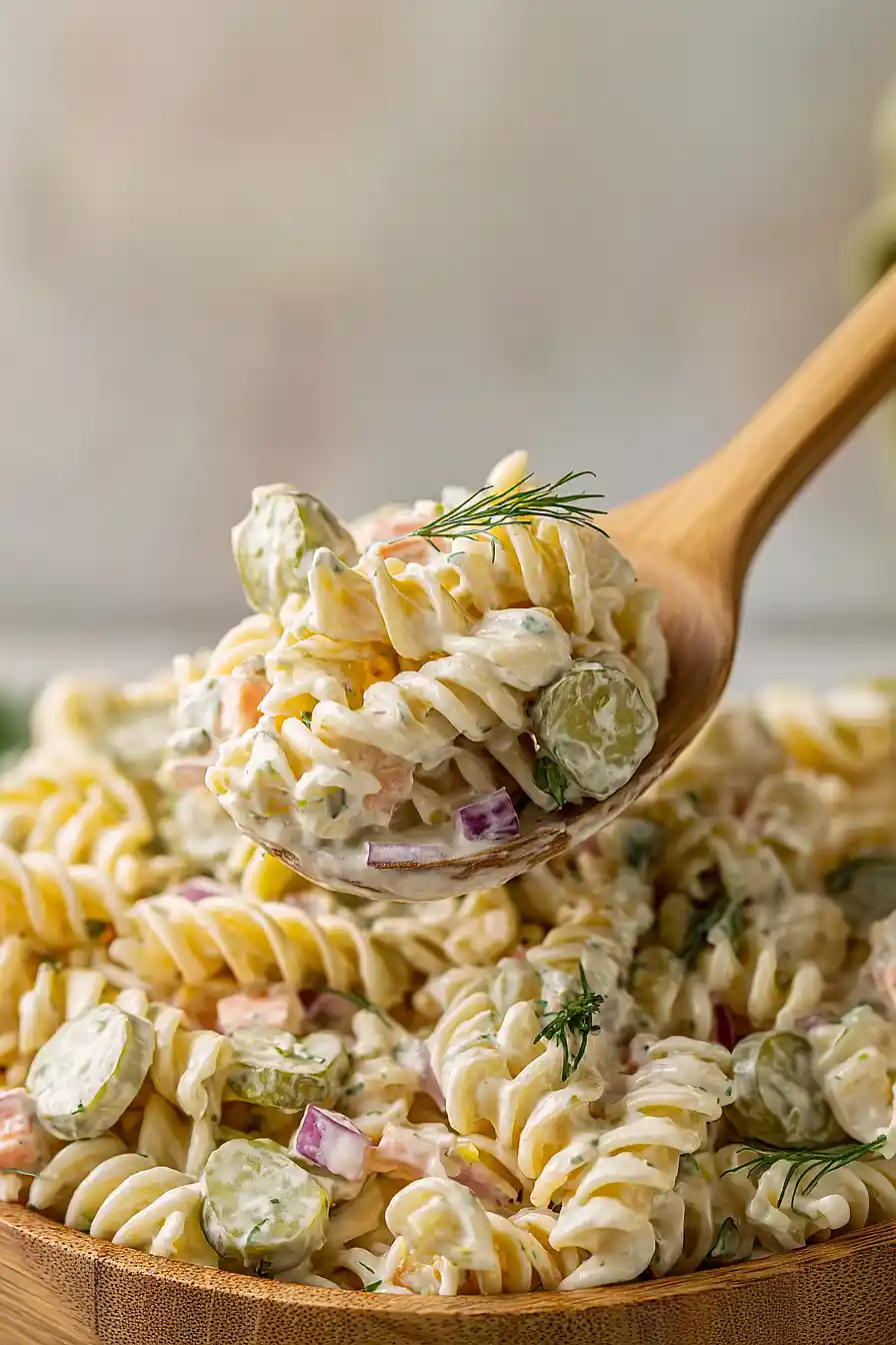 Dill Pickle Pasta Salad