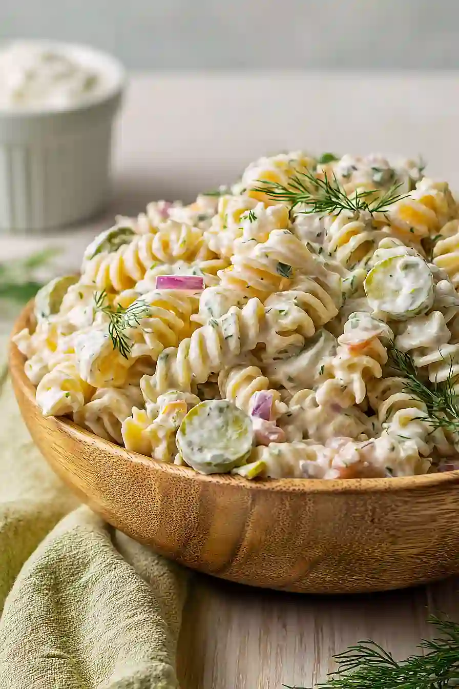Dill Pickle Pasta Salad