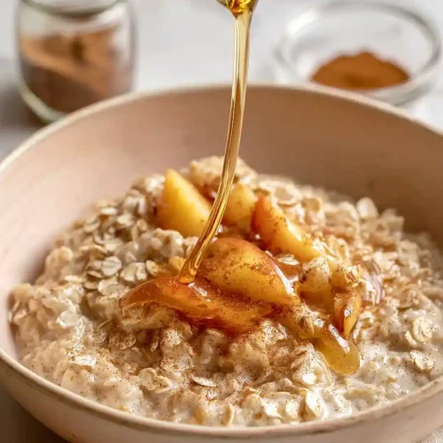 peach oatmeal