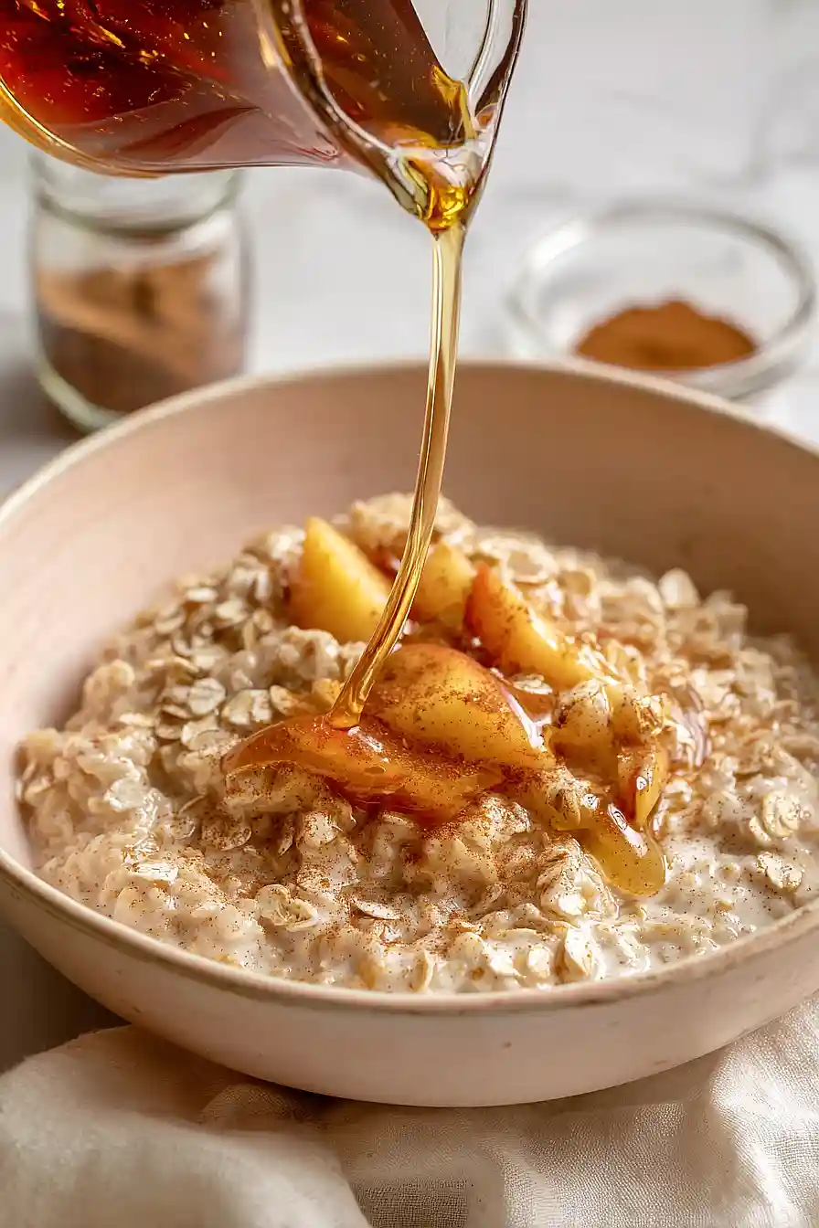 peach oatmeal