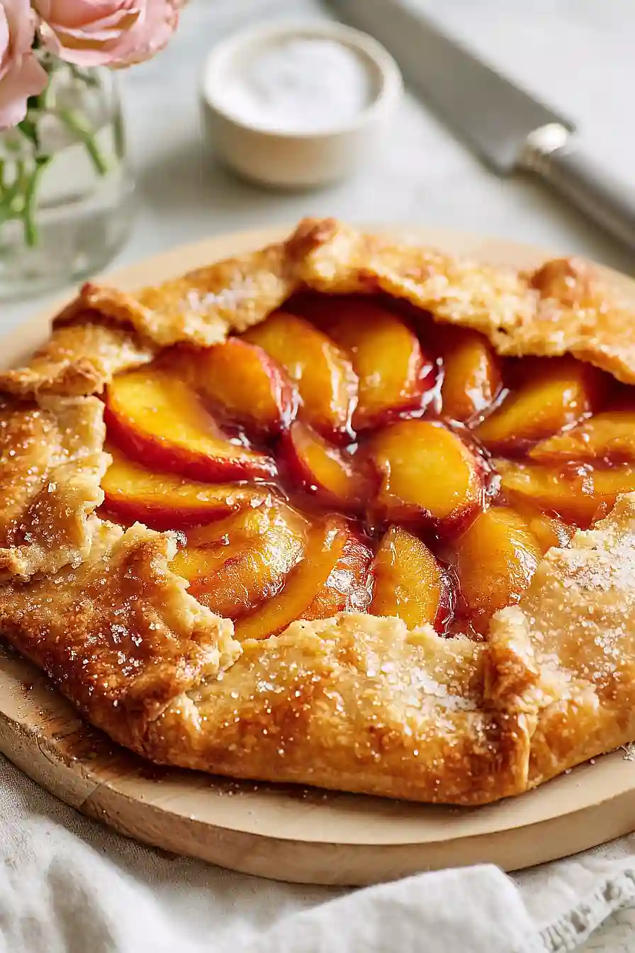 peach galette