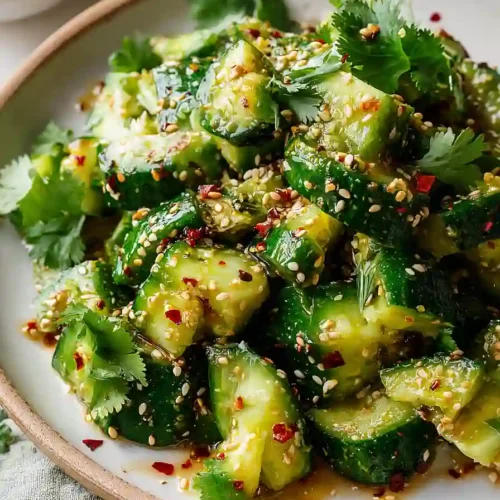 Smashed Cucumber Salad
